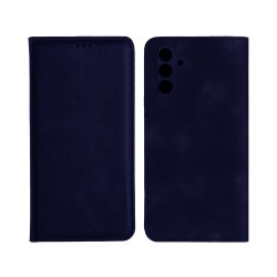 Capa Flip de Couro com Moldura de Câmera e Bolso Interno para Samsung Galaxy A24 Azul Capa Flip de Couro com Moldura de Câmera e Bolso Interno para Samsung Galaxy A24 Azul